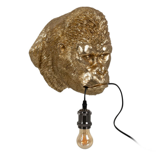 Gold Resin Wall Light A 40 W Gorilla 220-240 V 32 x 28 x 23.5 cm