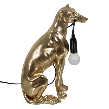 Golden Dog Table Lamp 40 W 220-240 V 25.5 x 16.5 x 36 cm