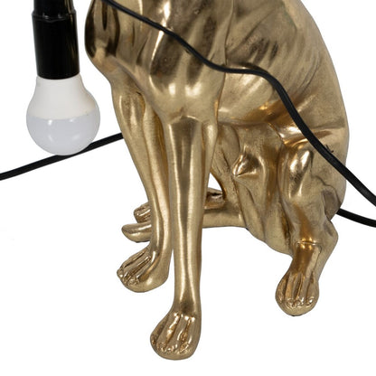 Golden Dog Table Lamp 40 W 220-240 V 25.5 x 16.5 x 36 cm