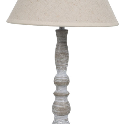 Table lamp Beige Grey 60 W 220-240 V 20 x 20 x 34 cm