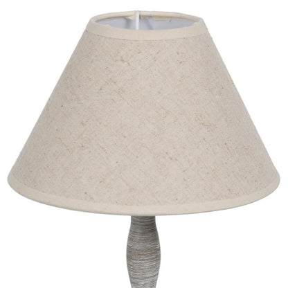 Table lamp Beige Grey 60 W 220-240 V 20 x 20 x 34 cm