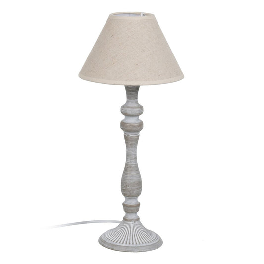 Table lamp Beige Grey 60 W 220-240 V 23 x 23 x 49 cm