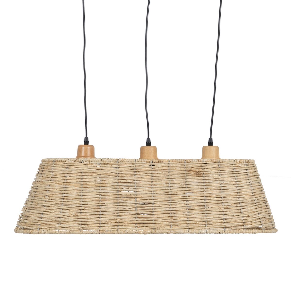 Lámpara de Techo Negro Natural Hierro 220-240 V 77 x 27 x 92 cm