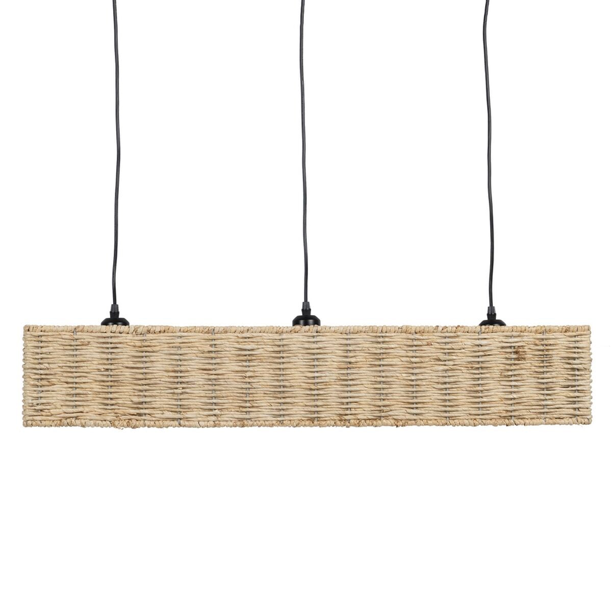 Lámpara de Techo Negro Natural Hierro 220-240 V 88 x 17,5 x 65 cm