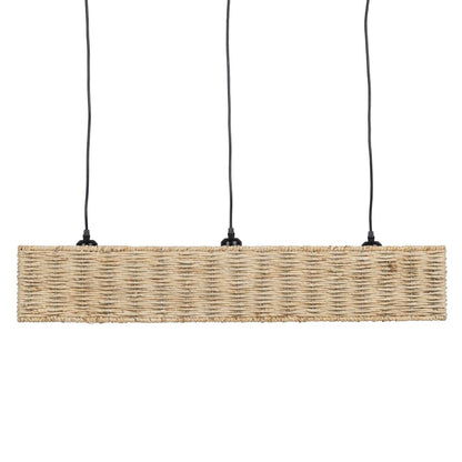 Natural Black Iron Ceiling Lamp 220-240 V 88 x 17.5 x 65 cm