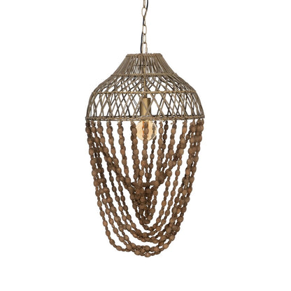 Natural Metal Ceiling Lamp 220-240 V 42.5 x 42.5 x 76 cm