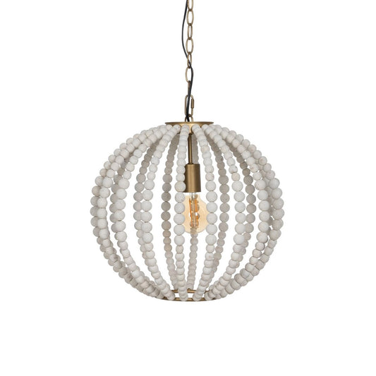 White Metal Ceiling Lamp 220-240 V 42.5 x 42.5 x 51 cm