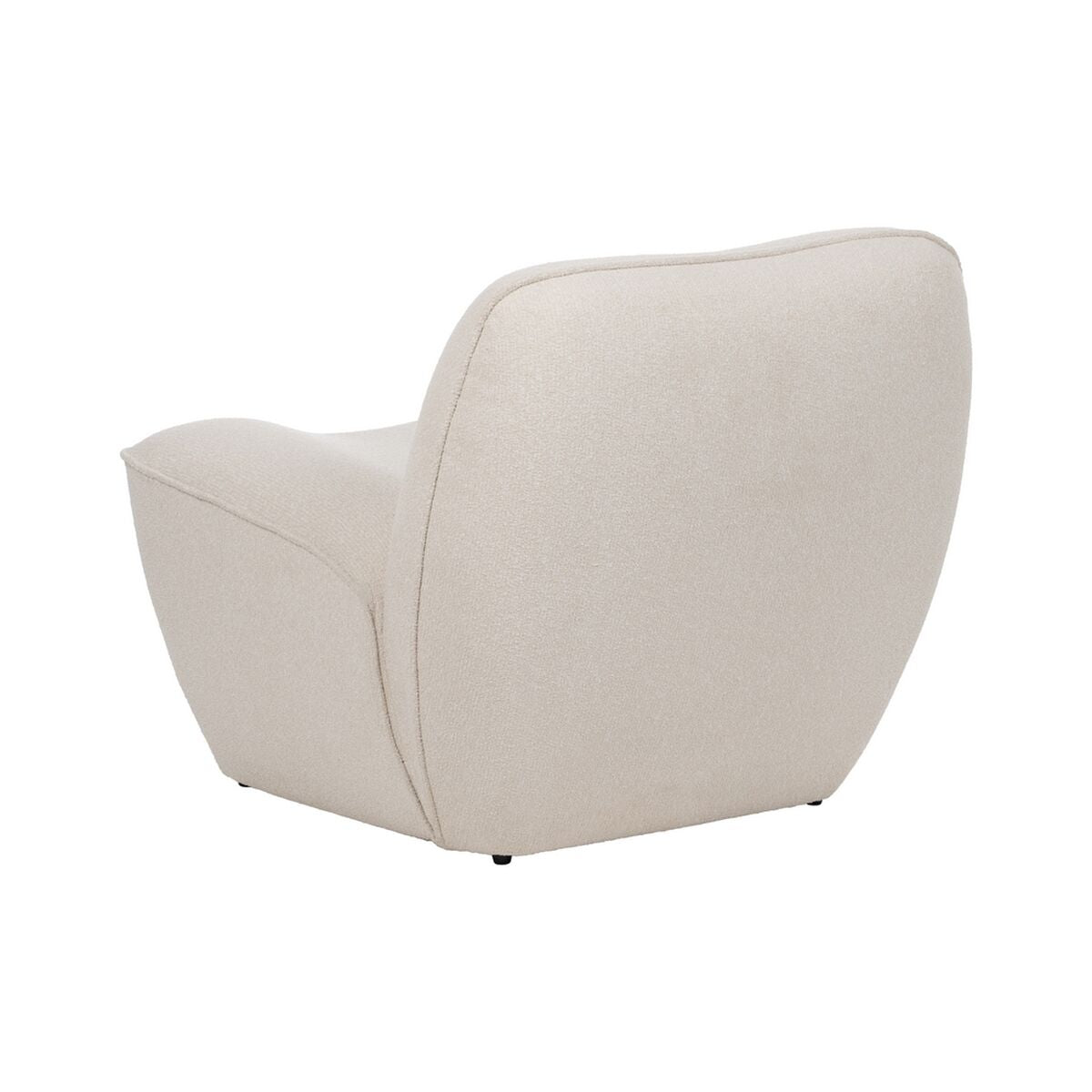 White Armchair Wood MDF Foam 100% polyester 71 x 81 x 66 cm