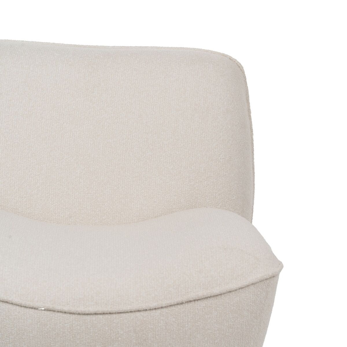 White Armchair Wood MDF Foam 100% polyester 71 x 81 x 66 cm