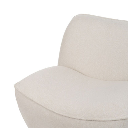 White Armchair Wood MDF Foam 100% polyester 71 x 81 x 66 cm