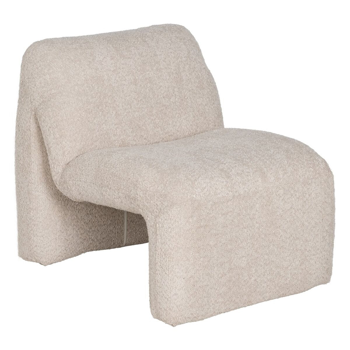 Beige Wooden Armchair 62 x 86 x 69 cm