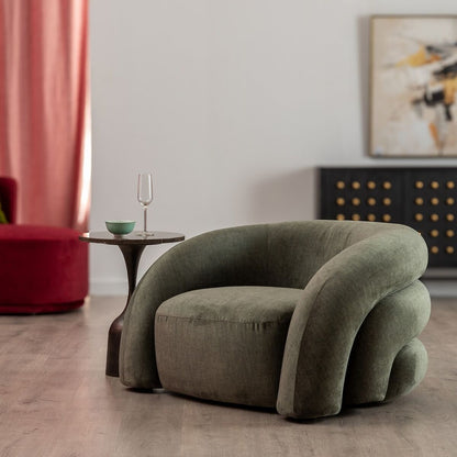 Green Wood Foam Armchair 100 x 84 x 58 cm