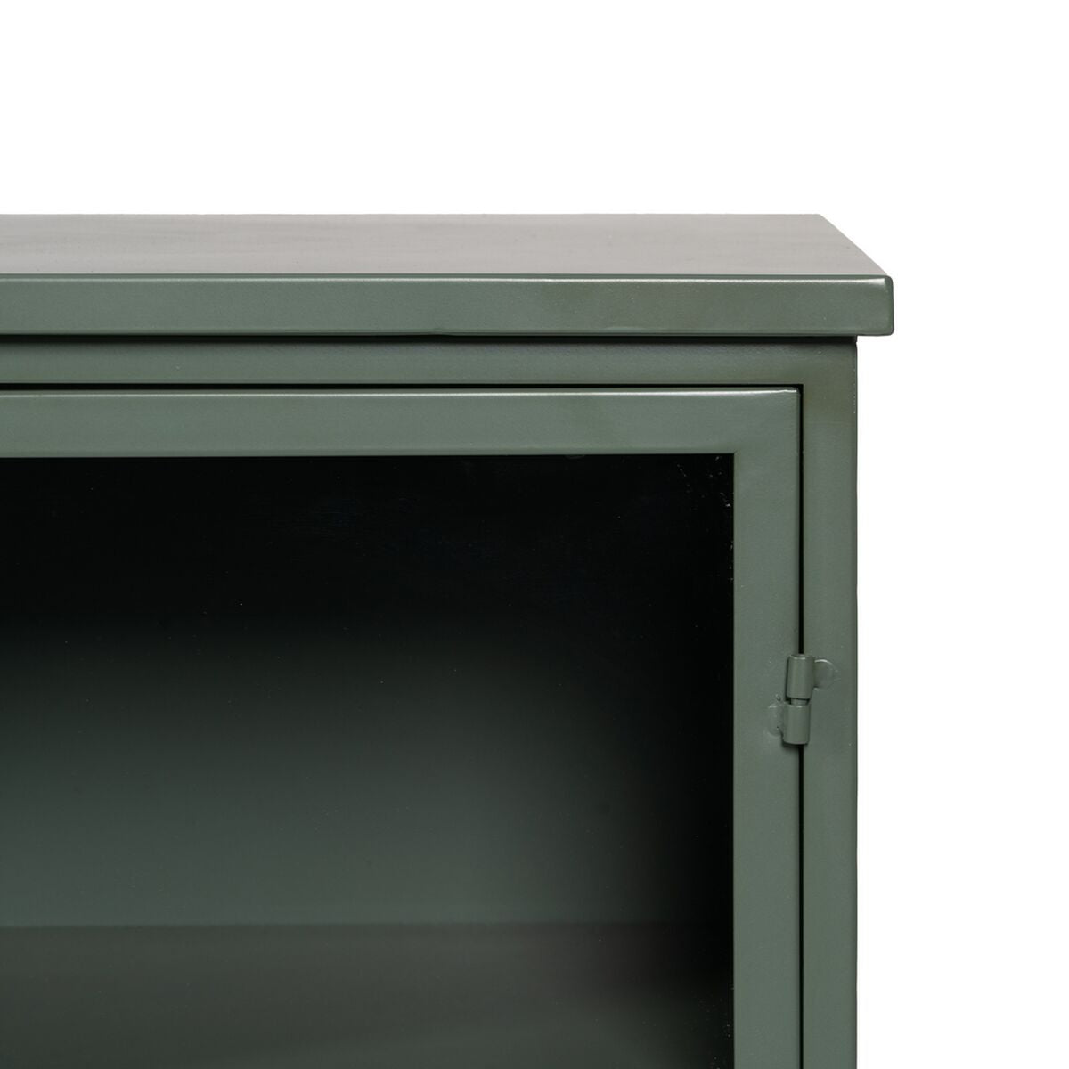 Vitrina con Doble Puerta de Cristal Menta Cristal Hierro 72 x 35 x 178 cm