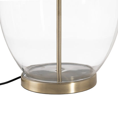 Table Lamp Gold Linen Metal Crystal 60 W 220-240 V 43 x 43 x 73 cm