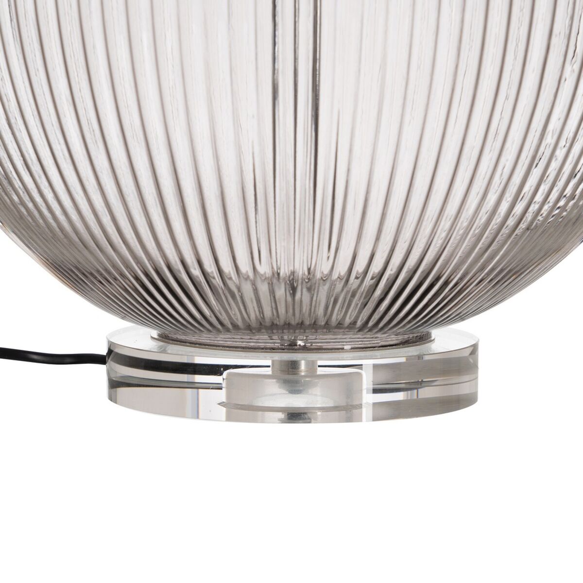 Table lamp Beige Polyester Metal Crystal 60 W 220-240 V 43 x 43 x 66 cm