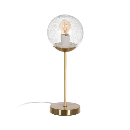 Table Lamp Gold Metal Crystal 60 W 220-240 V 15 x 15 x 41 cm