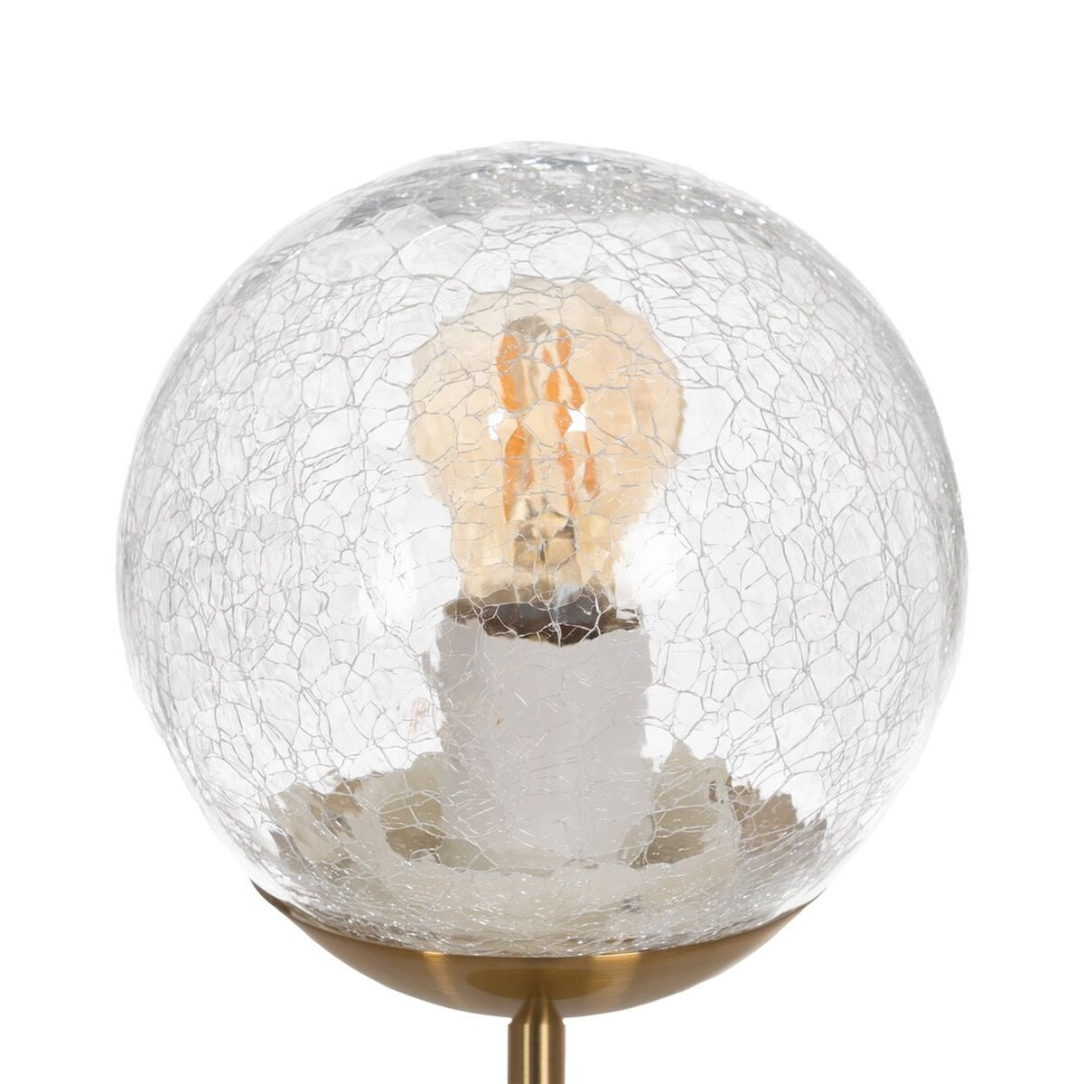 Table Lamp Gold Metal Crystal 60 W 220-240 V 15 x 15 x 41 cm