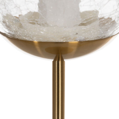 Table Lamp Gold Metal Crystal 60 W 220-240 V 15 x 15 x 41 cm