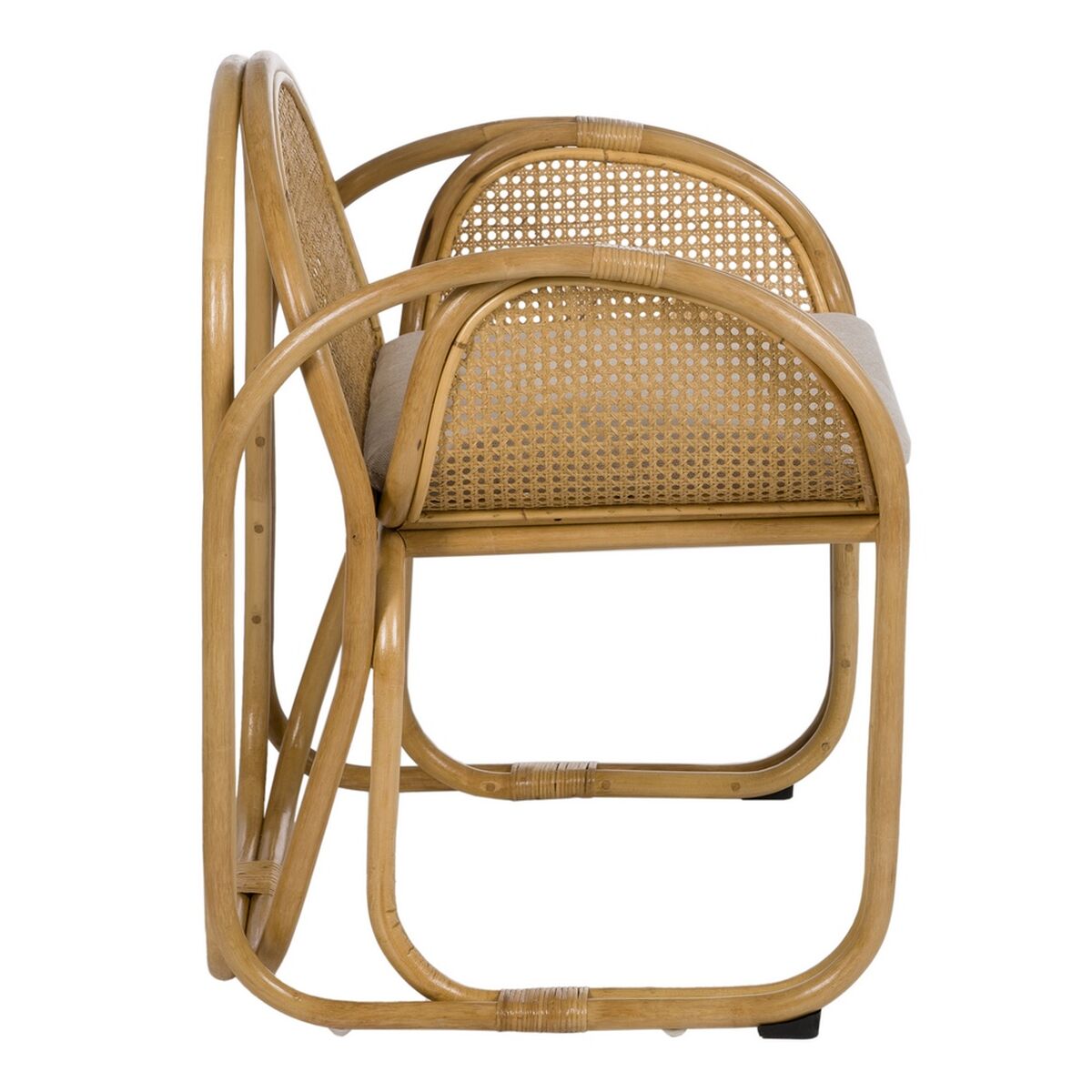 Natural Rattan Armchair 63.5 x 58 x 77 cm