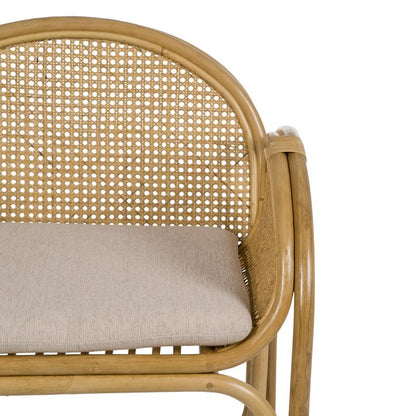 Natural Rattan Armchair 63.5 x 58 x 77 cm