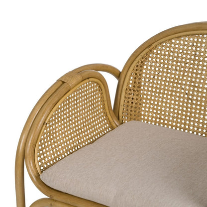 Natural Rattan Armchair 63.5 x 58 x 77 cm