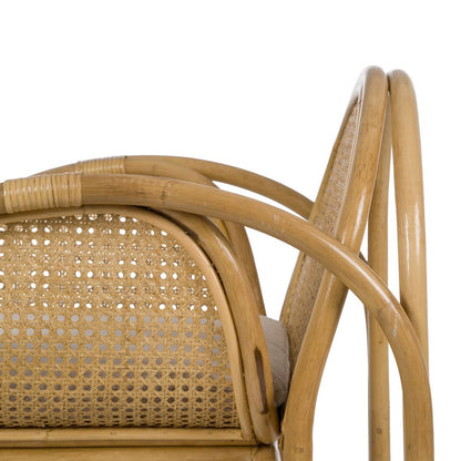 Natural Rattan Armchair 63.5 x 58 x 77 cm