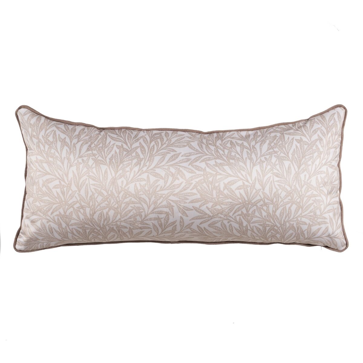 Beige Leaves Cushion 90 x 40 cm