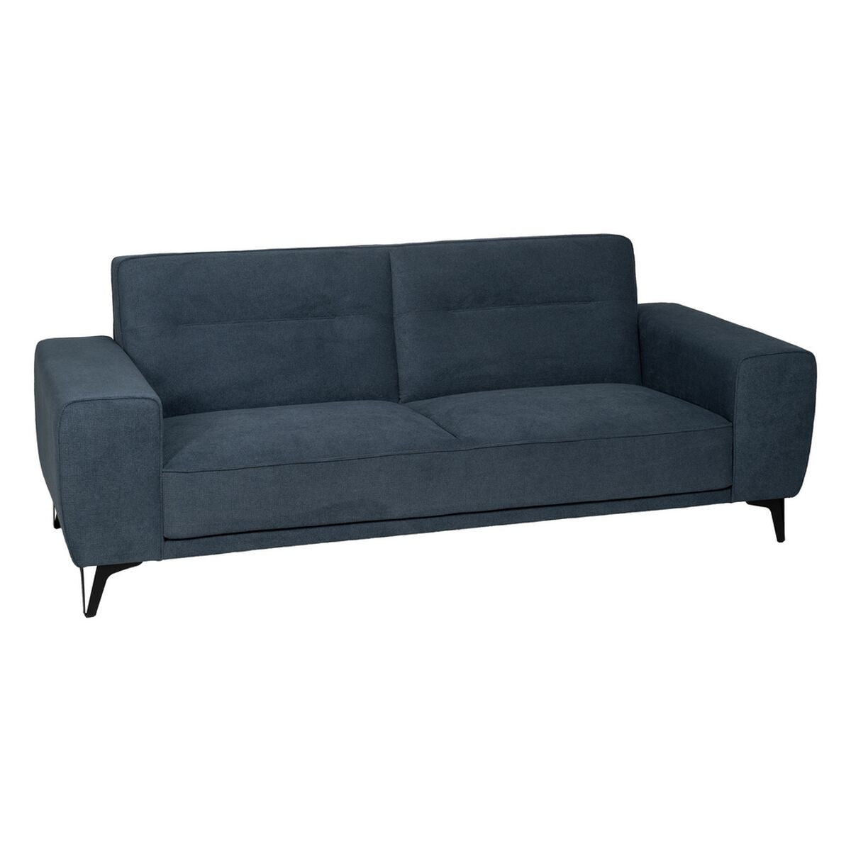 3 Seater Sofa Blue Wood 220 x 87 x 85 cm