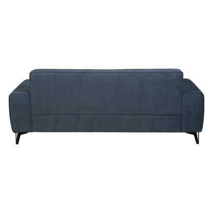 3 Seater Sofa Blue Wood 220 x 87 x 85 cm