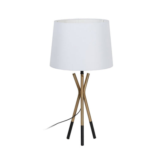 Table lamp White Black Gold Iron 40 W 33 x 33 x 63.5 cm