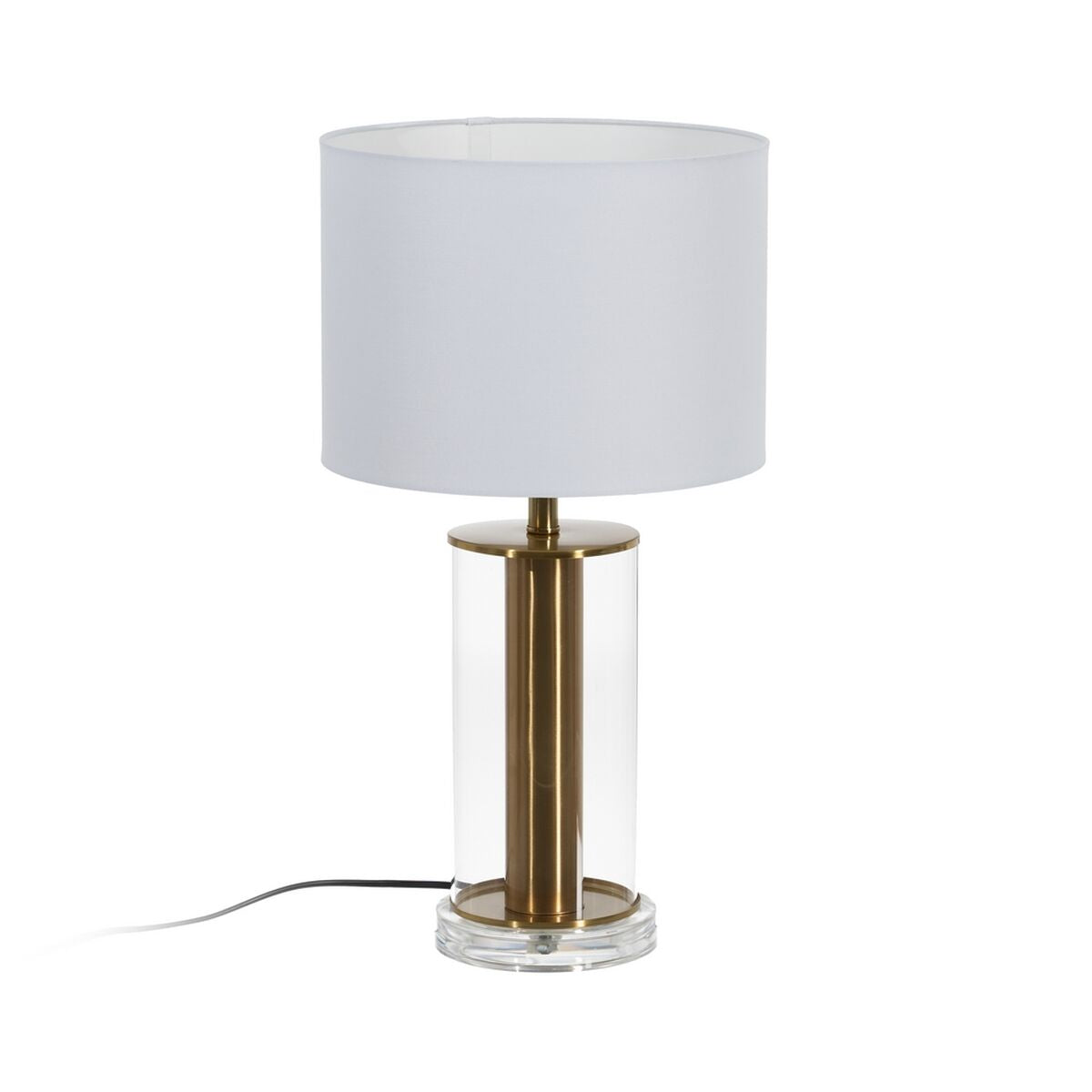 Lámpara de mesa Blanco Dorado Cristal Hierro 40 W 28 x 28 x 51 cm