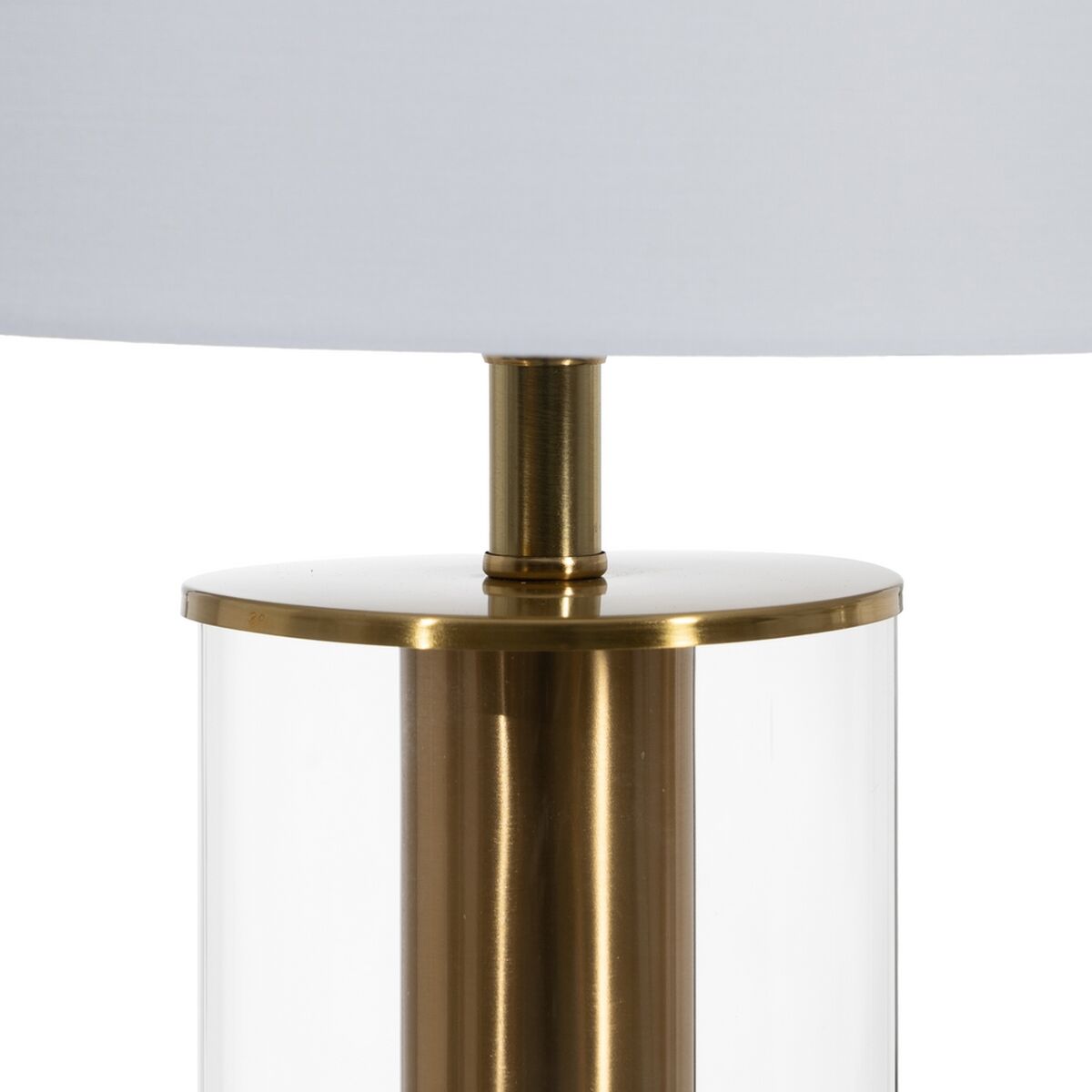 Table Lamp White Gold Crystal Iron 40 W 28 x 28 x 51 cm