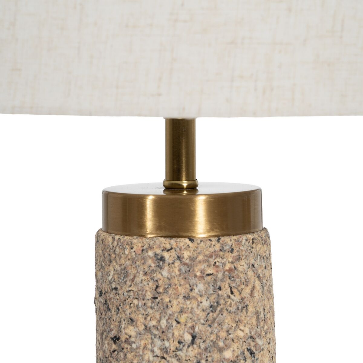 Table Lamp Beige Cream Gold Ceramic Iron 40 W 28 x 28 x 50 cm