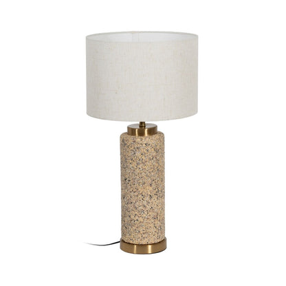 Table Lamp Beige Cream Gold Ceramic Iron 40 W 30 x 30 x 58 cm