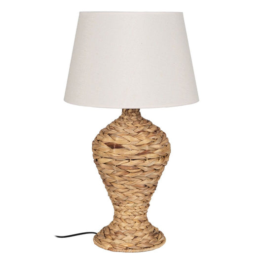 Table Lamp Natural Cream Linen Iron Natural Fiber 60 W 220-240 V 40 x 40 x 69.5 cm