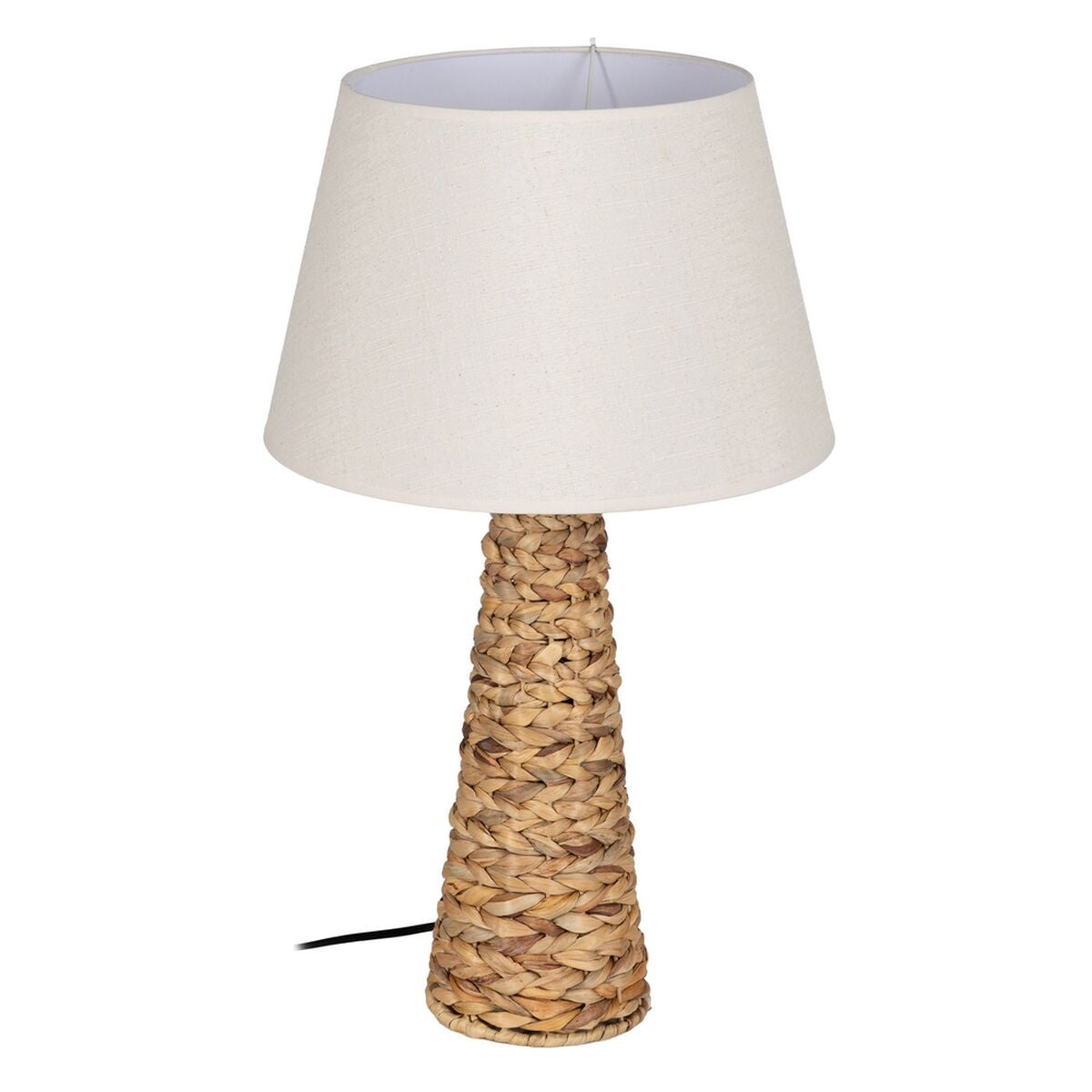 Table Lamp Natural Cream Linen Iron Natural Fiber 60 W 220-240 V 35 x 35 x 58 cm