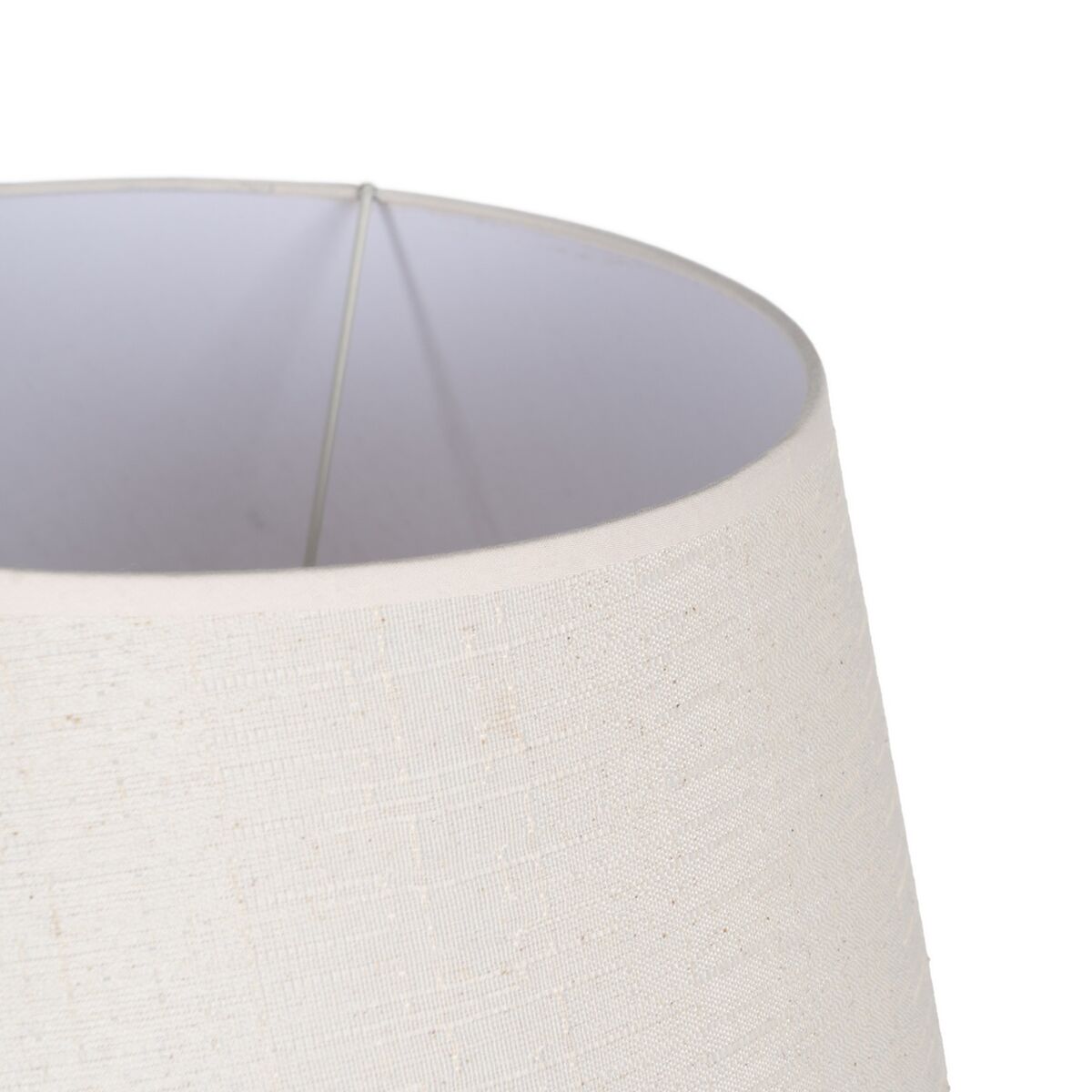 Table Lamp Natural Cream Linen Iron Natural Fiber 60 W 220-240 V 35 x 35 x 58 cm