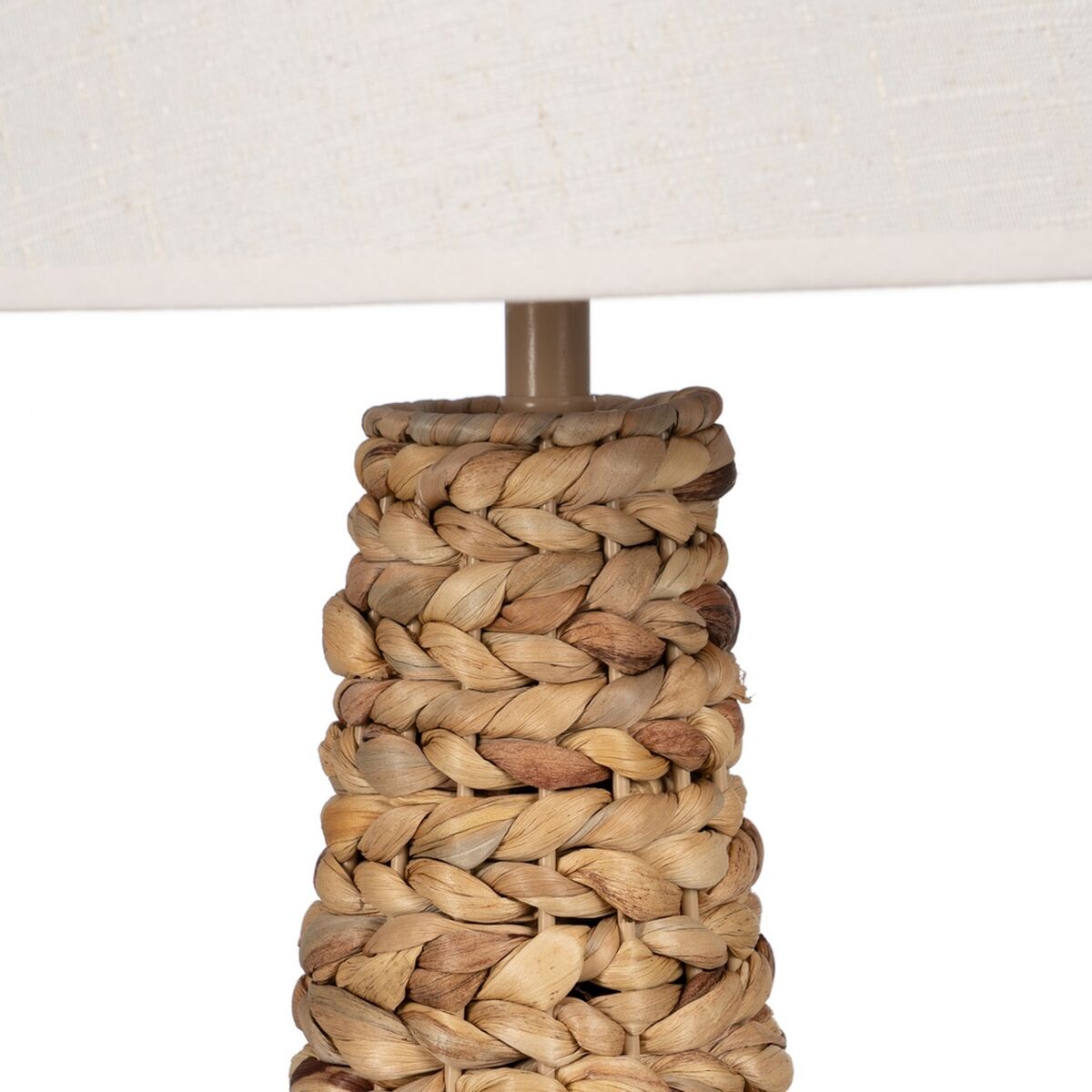 Table Lamp Natural Cream Linen Iron Natural Fiber 60 W 220-240 V 35 x 35 x 58 cm