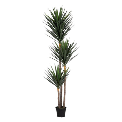 Planta Decorativa Polietileno Hierro Cemento Yuca 30 x 30 x 250 cm