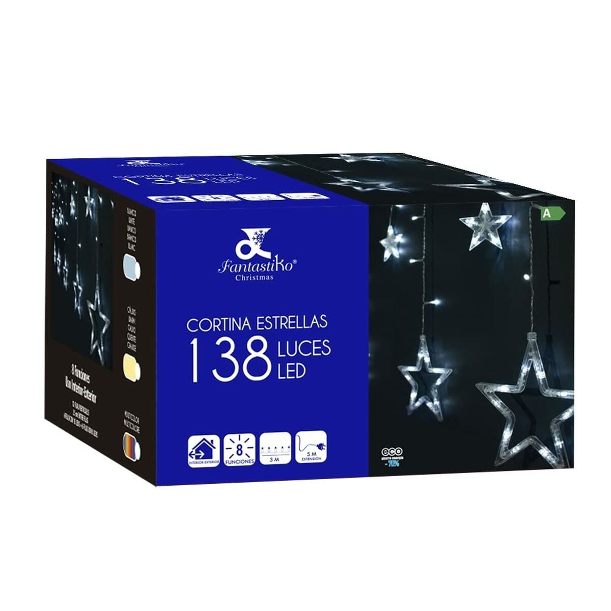 Multicolor LED Star Curtain Lights