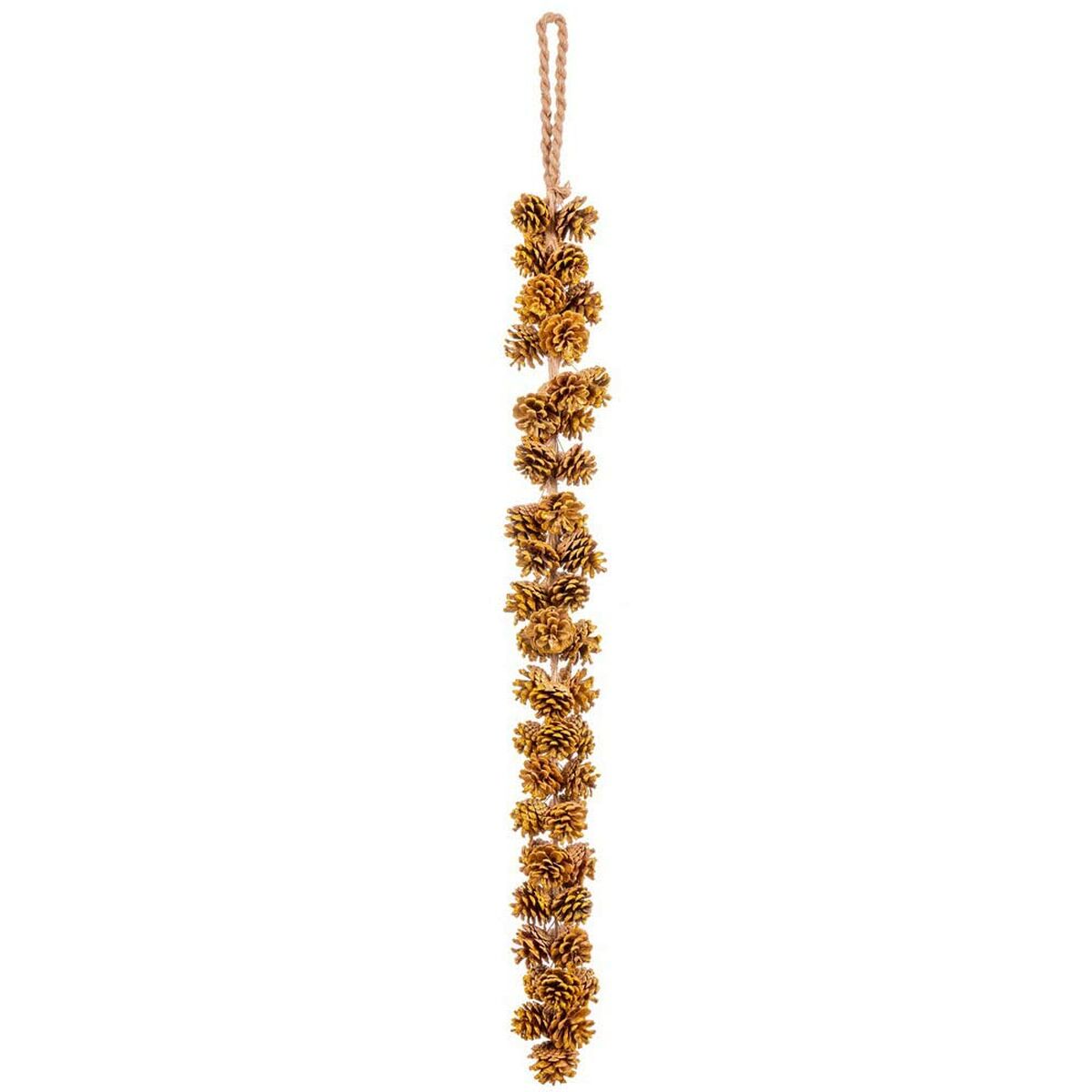 Golden Christmas Ornament Pine Cones 110 cm