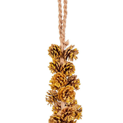 Golden Christmas Ornament Pine Cones 110 cm