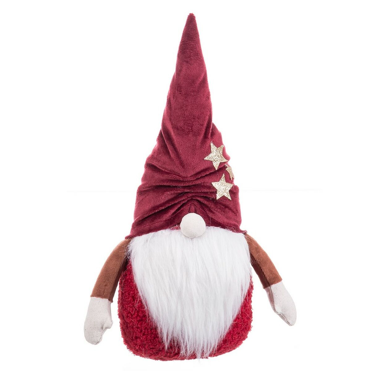 White Sand Red Fabric Santa Claus Christmas Ornament 35 cm