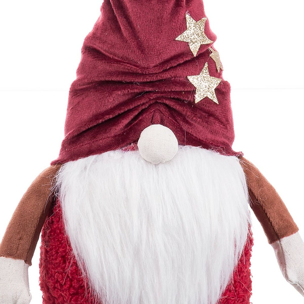 White Sand Red Fabric Santa Claus Christmas Ornament 35 cm