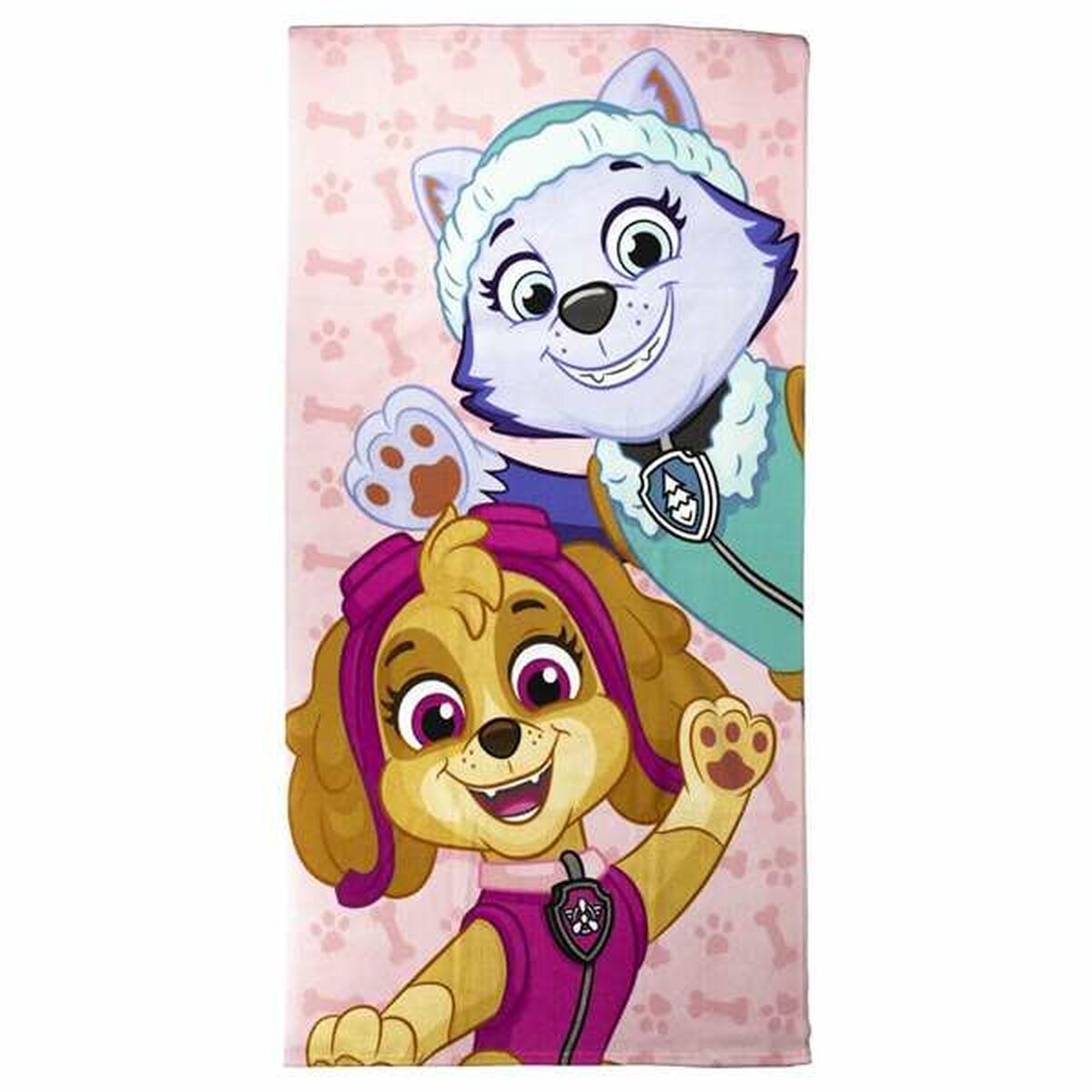 The Paw Patrol Pink Beach Towel 70 x 140 cm Microfiber