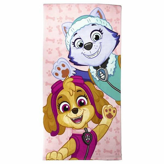 The Paw Patrol Pink Beach Towel 70 x 140 cm Microfiber