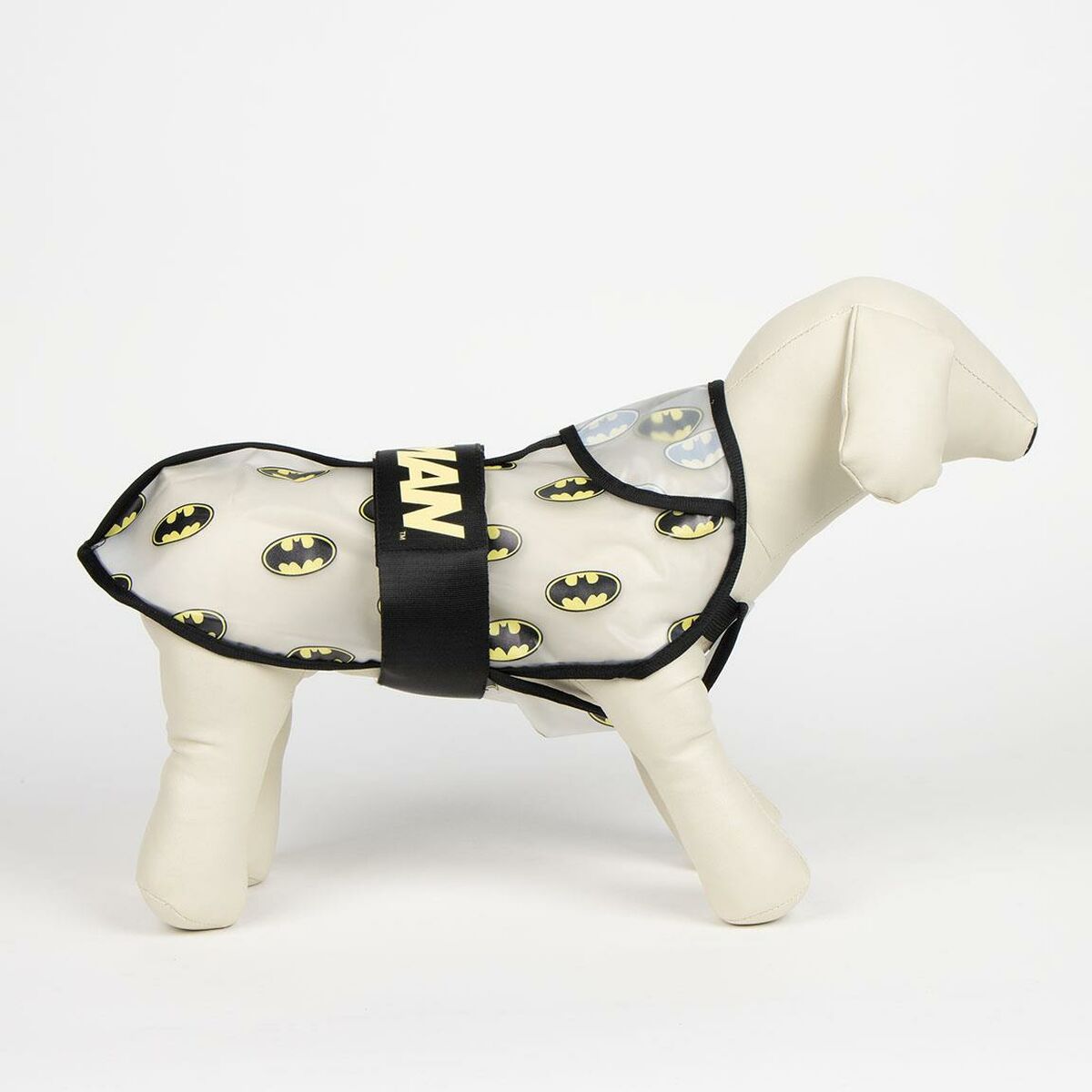 Chubasquero para Perro Batman Amarillo S