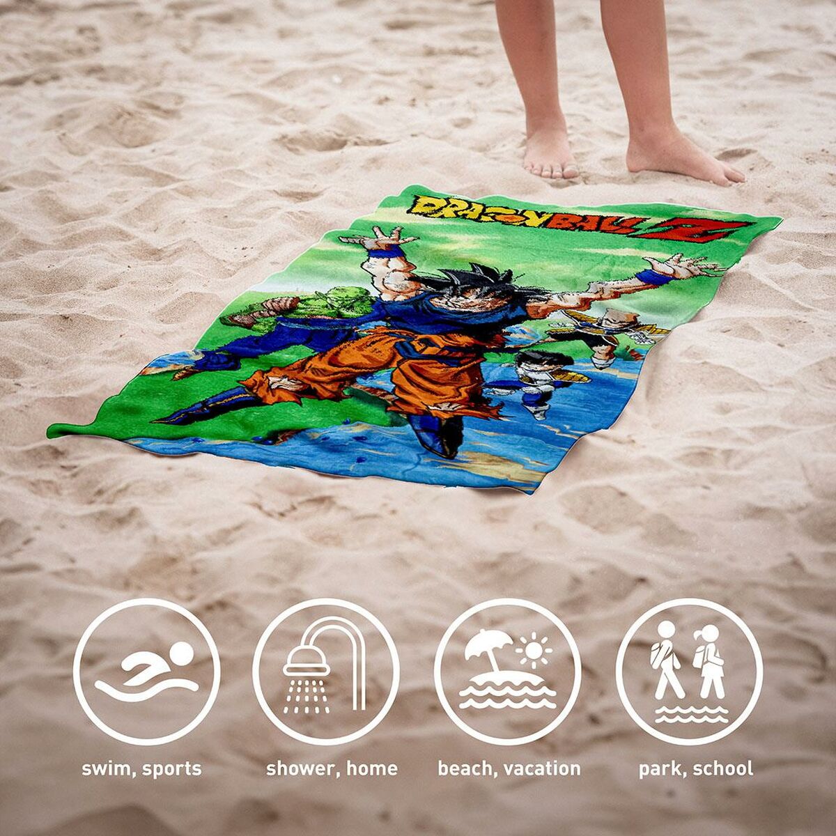 Toalla de Playa Dragon Ball Multicolor 70 x 140 cm