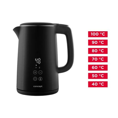 Hervidor Concept RK3360 Negro Plástico 1850-2200 W 1,5 L