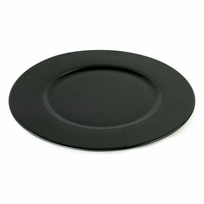 Old Valley Neat Black Porcelain Flat Plate Ø 28 cm (6 Units)